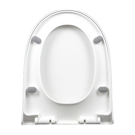 Sedile WC con meccanismo di chiusura ammortizzata e funzione di sgancio rapido per una facile pulizia coperchio WC con coperchio a chiusura lenta e sgancio rapido coperchio WC in pannello PP/9016