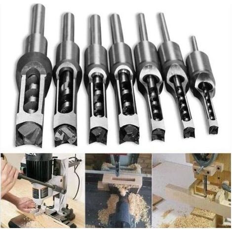 Mèches forage hélicodales HSS 16mm - Pour travail du bois - Trou carré/mortaise - Tranchage rapide - Artisans et menuisiers (1/4)