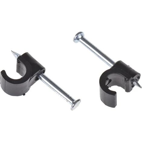 Clip serre-câbles RS PRO, Ø max 6mm en PE type Attache-câble arrondi ( Prix pour Sachet de 250 )