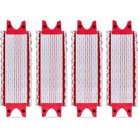 Lot de 4 Replacement Microfibre Pad pour Vileda EasyWring Ultramax/ 1-2 Spray Tampons de Microfibre pour Vileda Ultramax, UltraMax, UltraMax Plus et Easy Wring UltraMax Carlin (1/5)