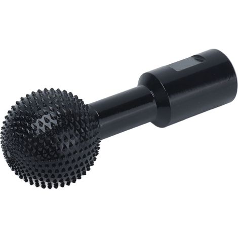 Burr rotatif sphérique en acier carbone meule à graver bois pour meuleuse angle noir 10mm compat 115/125 (1/5)