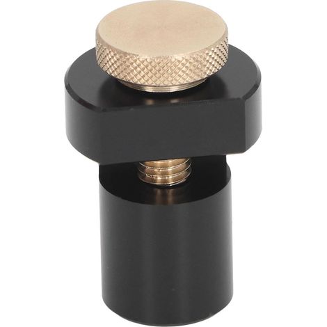 Blocco di limitazione per piano di lavoro da 19 mm con vite a farfalla, adatto per officine. (1/5)