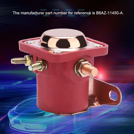 Relais de démarreur 12V 4 broches lourd pour Ford, commutateur de solénoïde de rechange auto (1/5)