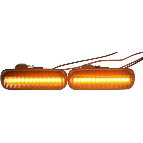 Lot de 2 ampoules LED dynamiques pour clignotants séquentiels compatibles avec Cit-roen C4 I Coupé Phase I 2004-2008 Cit-Roen C4 I Sedan 2006-2010 Noir (1/5)