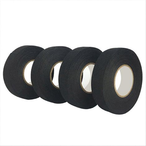 25 mm x 25 m flammhemmendes Gewebeband, 4er-Pack, Kabelschutz, flammhemmend, isolierendes Befestigungsband, für elektrische Anwendungen, langlebig (1/5)