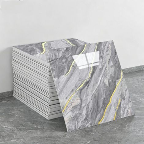10 Bögen selbstklebende Tapete in Keramikfliesenoptik (Keramikoptik, Maße: 30 x 30 x 0,6 cm) (1/5)