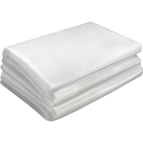 Bâche pour petit abri de jardinage, film plastique agricole pour isolation thermique, protection contre le gel et le froid, film plastique transparent, couverture imperméable, 4 fils, 22m, deux pièces