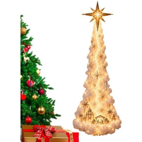 Générique Lumières Murales de Noël Guirlande lumineuse murale LED à piles (1/5)