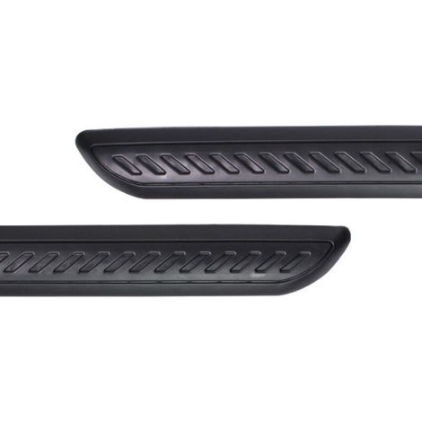 Set mit 2 Stoßstangenschutzleisten, selbstklebende, kratzfeste PVC-Streifen, abriebfeste Aufkleber für die Karosserie, Kantenschutzaufkleber (1/4)