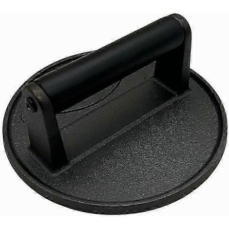 Plaque de presse à viande pour barbecue en acier inoxydable, outil de gril 30 cm (12 pouces) pour cuisson uniforme et saveur rehaussée (1/5)
