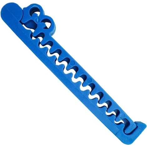 Pinzas para bolsas de alimentos - Abrazaderas de cocina - Envases para alimentos - Cierre hermético - Pinza grande de alta resistencia - Azul (1/5)