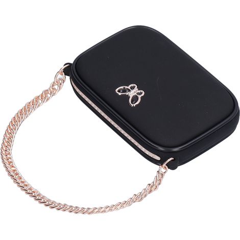 Chauffe-mains électrique rechargeable USB, double face 45‑55°C, power bank 2 en 1 - Noir (1/5)