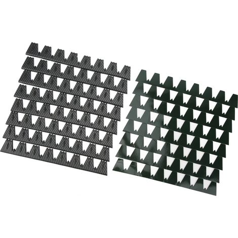 Protection Pare-Chocs Avant 8 Pièces Anti-Rayures Universel Voiture Aspect Fibre de Carbone (1/5)