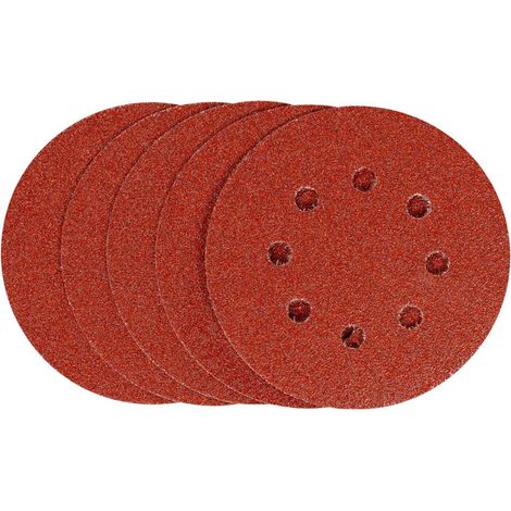 Dischi abrasivi Stanley forati grana 60 per levigatrici rotorbitali diametro 125 mm (1/2)
