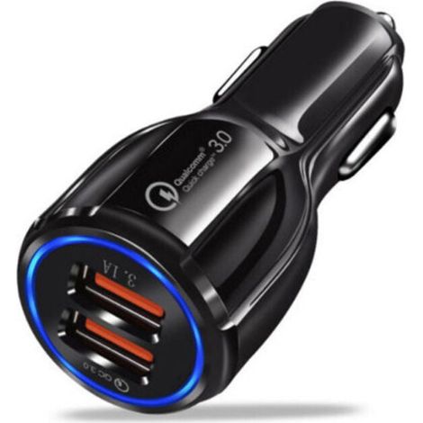Stück USB-Zigarettenanzünderadapter, PD- und QC-Autoladegerät, Mini-Autoladegerät für iPhone 14/13/12/Samsung Galaxy, 78,0 mm x 34 mm x 34 mm, Schwarz (1/3)