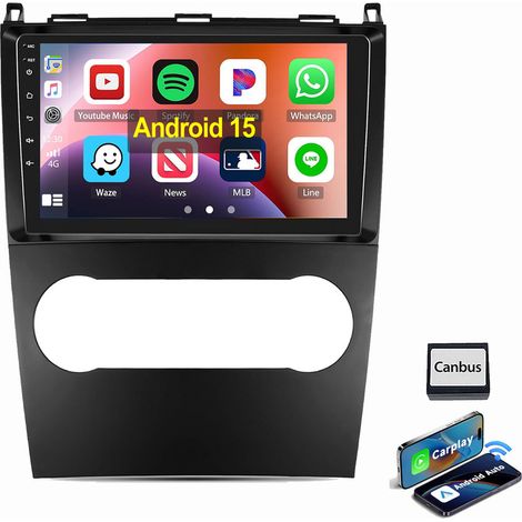 Pour Mercedes-Benz A/B Klasse W169 W245 Android 15 Autoradio GPS WIFI Carplay 2+32G