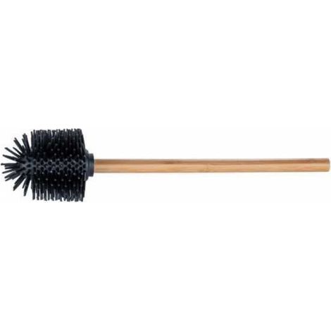 Tete De Brosse Wc En Silicone - Manche En Bambou - Rechange Pour Brosse Sanitaire - 1 Unite (1/3)