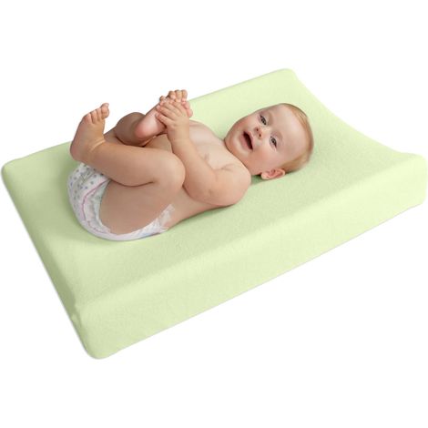 Funda de tela de rizo para cambiador 50x70/80 cm, verde premium (1/5)