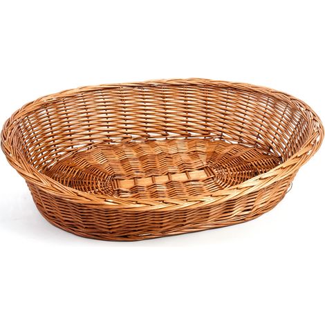K CESTA EN MIMBRE CON BORDE FLEXIBLE NATURAL, L: 60 CM AN: 47 CM AL: 16 CM