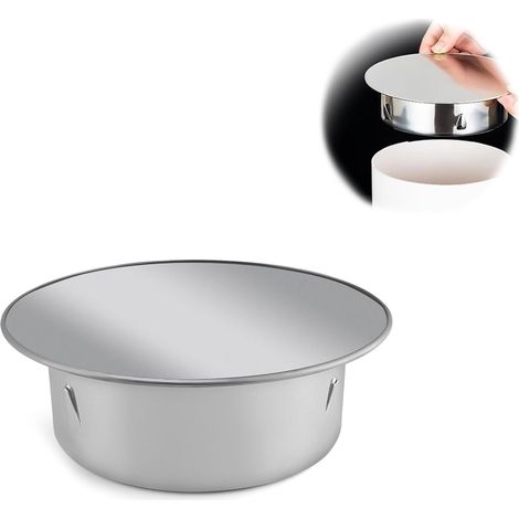 Chapeau Cheminée, Bouchons de Cheminée Acier Inoxydable, Bouchon Tuyau 100 mm, Forte Étanchéité, Couvercle Cheminée pour Tubes Four Standards D'un Diamètre 100 mm (1/5)
