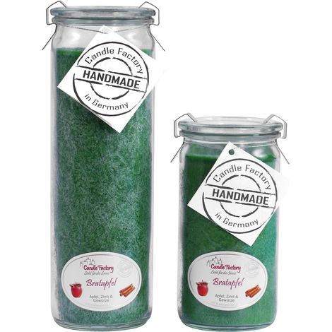 Candle Factory Kerzen-Set Bratapfel Big + Mini Jumbo Duftkerze Dekokerze (1/5)