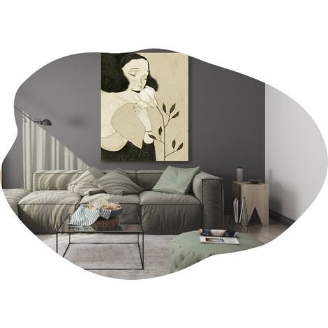 Holzspiegel "Ohho" - 60 x 85 cm - Schwarz
