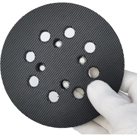 Plateau de support professionnel universel pour ponceuse excentrique - Ø 125 mm, émeri, moyen (1/5)