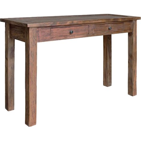 Tavolo Consolle in Legno Massello di Mogano 123x42x75 cm vidaXL