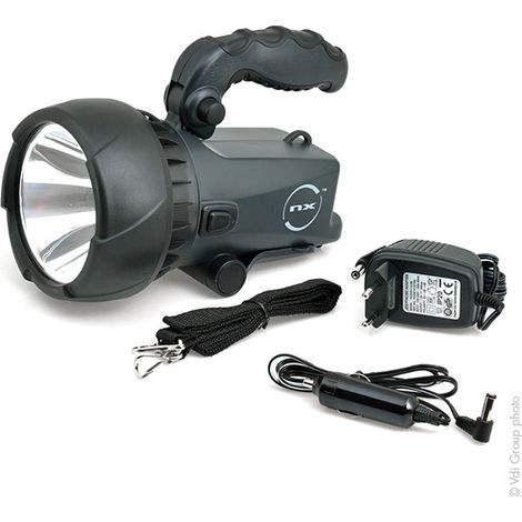 NX – Projecteur LED CREE 1W rechargeable – Portée jusqu'à 400m – Conception robuste pour professionnels – Dimensions 20x11cm – 1000g (1/6)