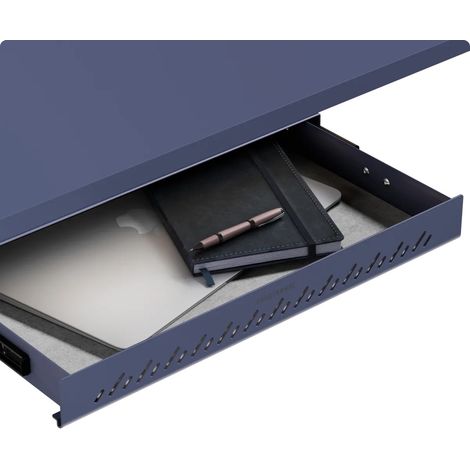 Desktronic Tiroir sous bureau - 41x27x5cm 3.5kg - Bleu