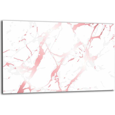 PLAQUE DE PROTECTION EN VERRE POUR CUISINIÈRE 80x52 MARBRE (1/5)