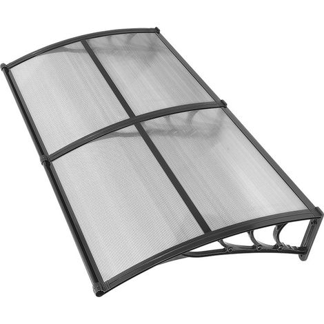 Auvents pour entrée de porte 38 x 78 in,auvents de porte en polycarbonate,protection contre la pluie,la neige et le soleil,brise-vent (1/5)