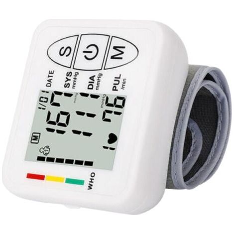 tensiomètre intelligent et précis,Tensiomètre électronique professionnel pour bras supérieur, détection automatique de l'hypertension, de l'arythmie, du pouls, brassard réglable, blanc (1/5)