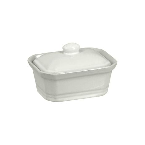 Terrine avec couvercle - Grès blanc - 200g
