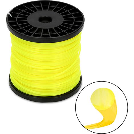 Randaco Trimmerfaden 2,4 mm rund 100 m robuster Nylon Mähfaden für Rasentrimmer