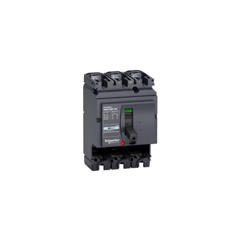 Schneider 438003 Compact NSX100F DC - Disgiuntore DC - 3P - 100A - 36kA - senza unità di intervento