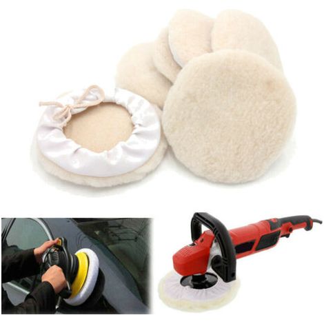 Kit di 6 tamponi per lucidatura del cofano auto da 7 pollici, lucidatrice in lana, per riparazione carrozzeria e foratura. (1/5)