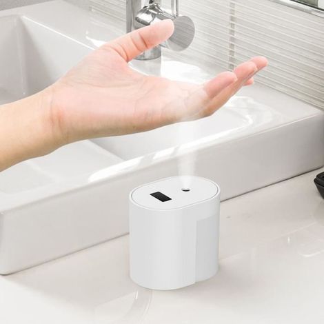 Distributeur automatique de Spray d\'alcool à capteur intelligent, sans contact, nettoyant pour les mains, stérilisateur, (1/4)