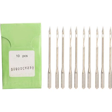 10 industrielle Nähnadeln aus Stahl für Stickmaschinen GK35 2C, GK35 6, GK35 6A, GK35 8, GK68 2 und 80800Cx230, 10er-Packung (1/5)