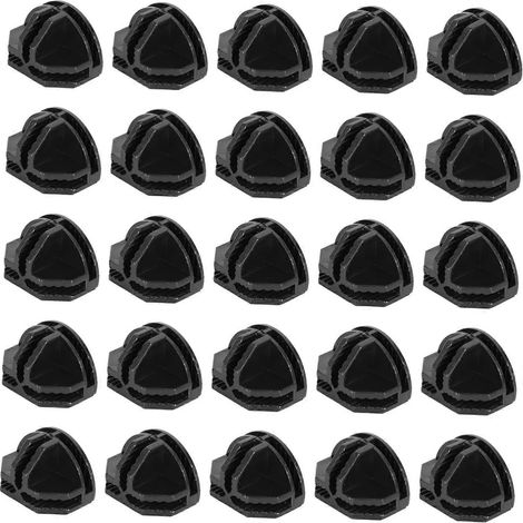 40 anneaux de connexion en plastique pour étagères grillagées, connecteurs de penderie, organisateurs modulaires, étagères, meubles à chaussures, accessoires de penderie (1/5)