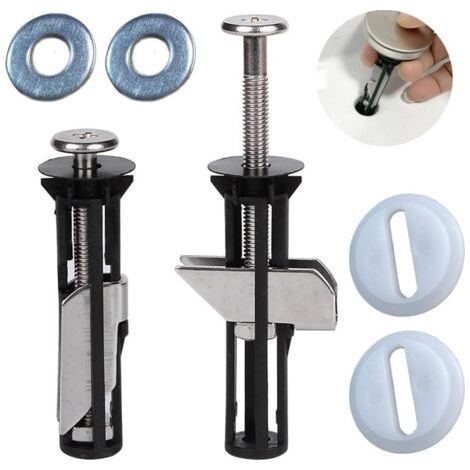 Universal Toilet Lid Bolt Kit, Screws, Quick Disassembly, Easy Installation - Replacement Parts, Maintenance Accessories, Fixing (1/4)