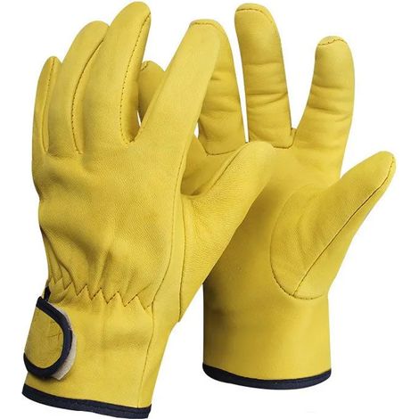 Gants De Soudure En Cuir De Buf - Résistance Thermique Et Aux Coupures - Pour Construction Et Réparation - Lot De 5 Paires (1/5)