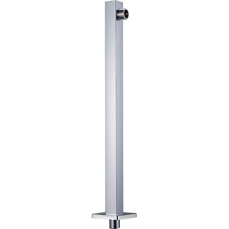 Maison Exclusive - Bras de support de douche Carré Inox 201 Argenté 40 cm (1/5)