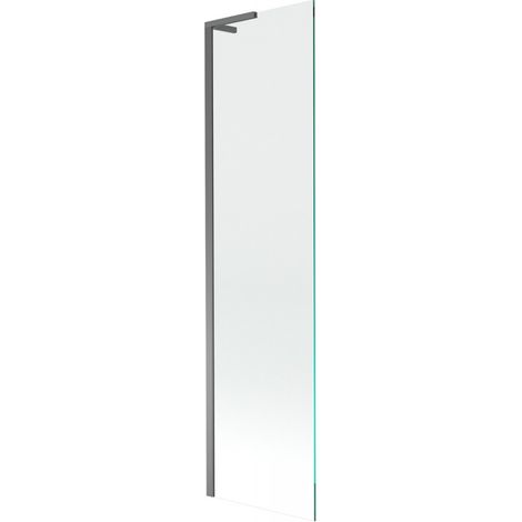 Paroi de baignoire 1 volet Mexen Next L 50 x 150 cm, transparent, métal canon - 895-050-000-03-00-95 (1/5)