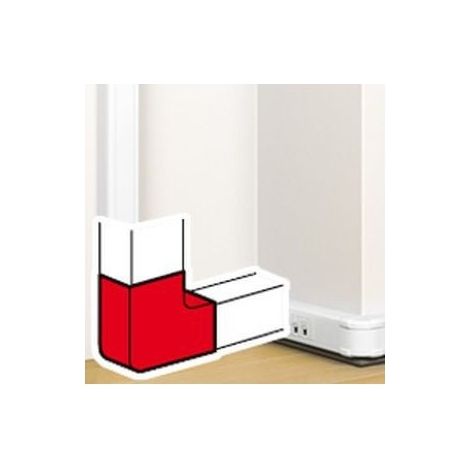 Legrand 075642 Angle plat 90° - pour goulotte à clippage direct Mosaic - 50x105