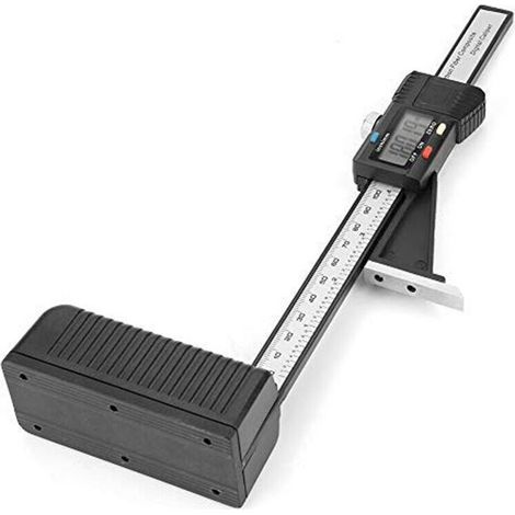 Höhenmesser, digitaler Tiefenmesser (0–150 mm), präzise Höhen- und Öffnungsmessung mit LCD-Digitalanzeige, Magnetfuß, schwarz, einteilig