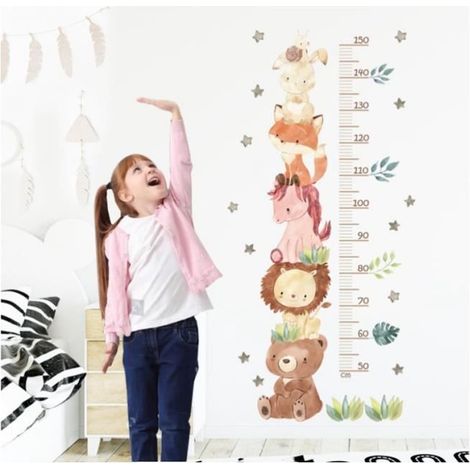 Tableau de Croissance - Mesure Stickers - PVC - Décoration Murale - Enfant - Mixte (1/4)