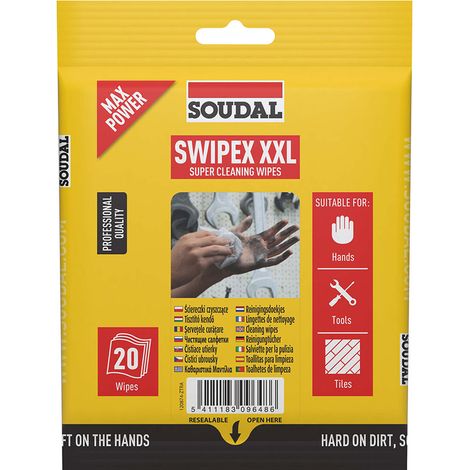 Waschbeutel mit 20 Swipex XXL Tücher Soudal 120874 - Soudal