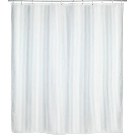 Polyester Duschvorhang Wasserdicht PALAIS + 12 Befestigungsringe 200 x 180 cm WENKO