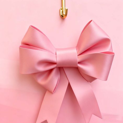 Grand Ruban Nœud pour Anniversaire Noël Mariage – Décoration Intérieur et Extérieur Ambiance Fête Polyvalente Élégant Durable pcs Tissu Rose (1/5)
